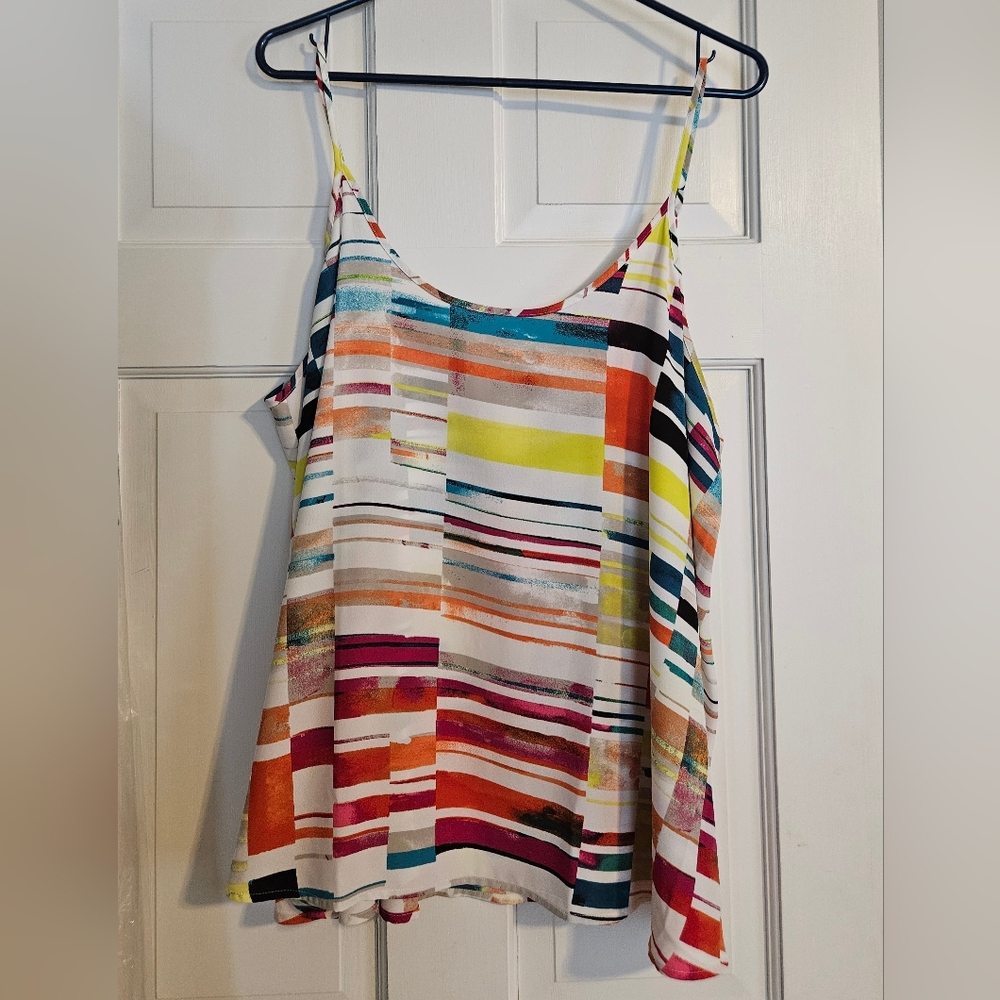 Colorful Blouse Spaghetti Straps